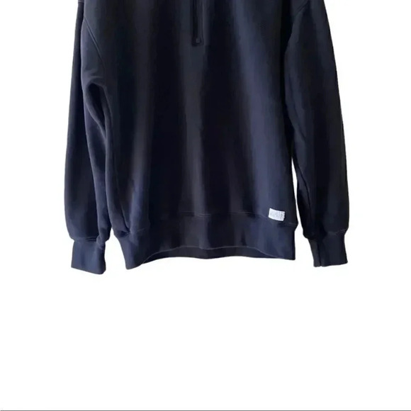 Holister Black oversized zip up pullover unisex sweatshirt SZ M - Picture 3 of 11